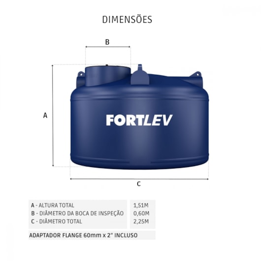 Caixa D`água Tanque Baixa Fortlev 5000l - Imagem principal - 40515fcc-0fa8-4f98-88f8-829a9a157857